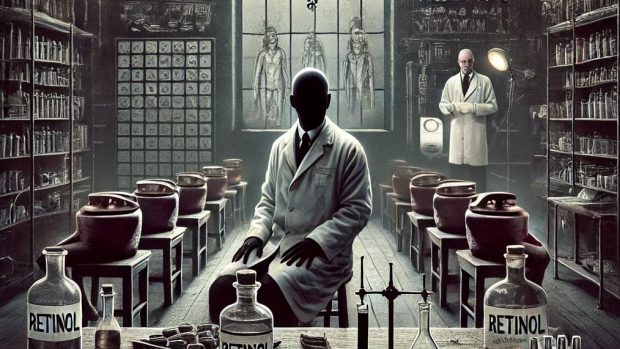 horizontal vintage lab
